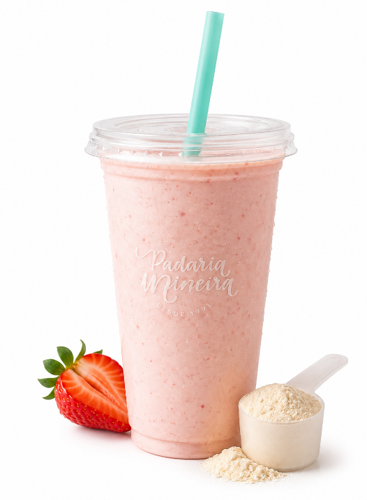 Vitamina Whey c/morango 500ml