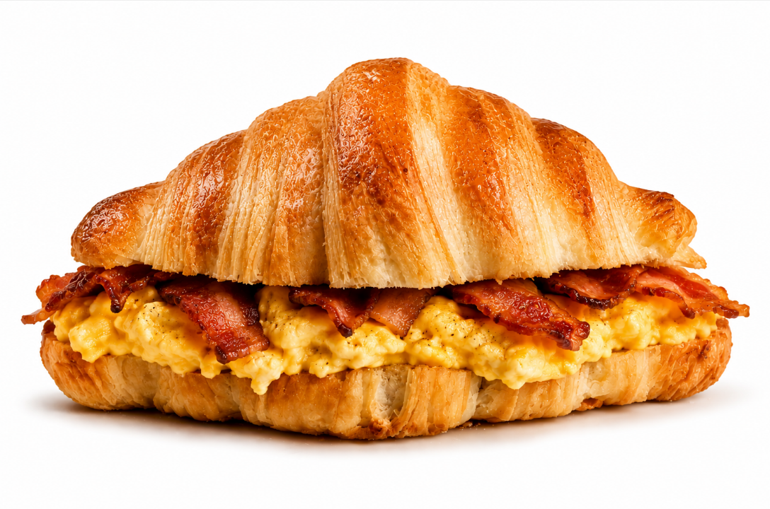 Croissant c/ Ovos Mexidos & Bacon