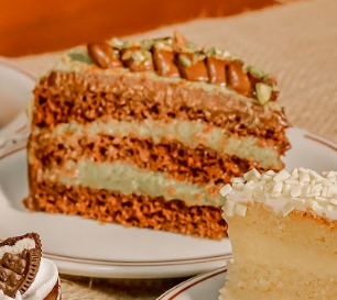 Fatia Pistache & Brigadeiro