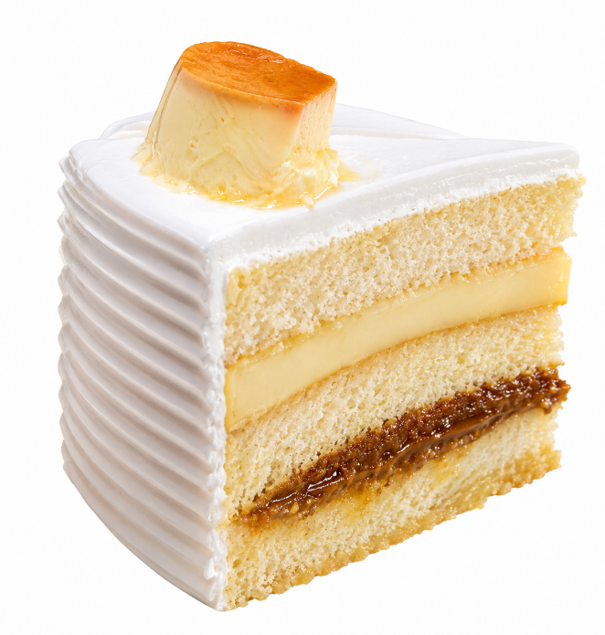 Fatia Torta Pudim